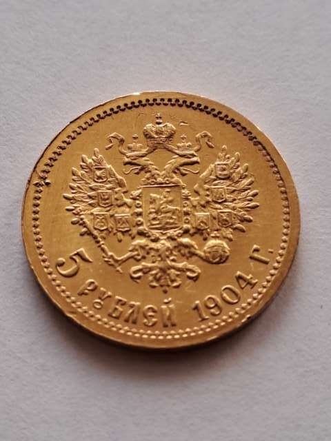 Rosja 5 Rubli Mikołaj II 1904 r
