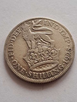 Wielka Brytania 1 Szyling Jerzy V 1928 r