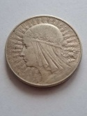 10 zł Głowa Kobiety 1932 r bez znaku