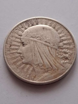 10 zł Głowa Kobiety 1932 r bez znaku