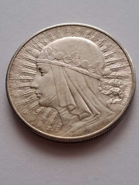 10 zł Głowa Kobiety 1932 r bez znaku