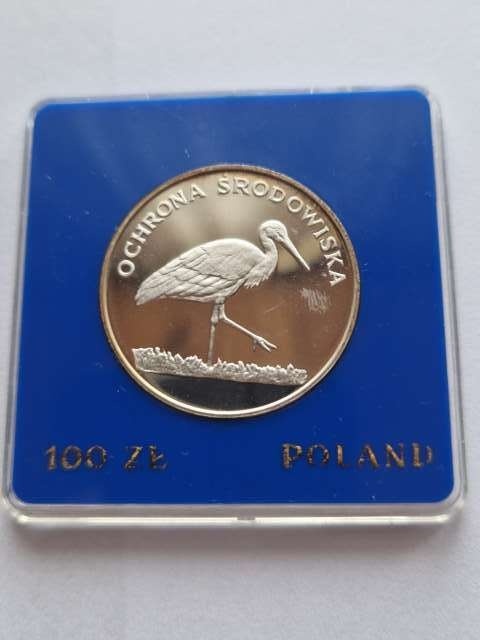 100 zł Ochrona Środowiska Bocian 1982 r