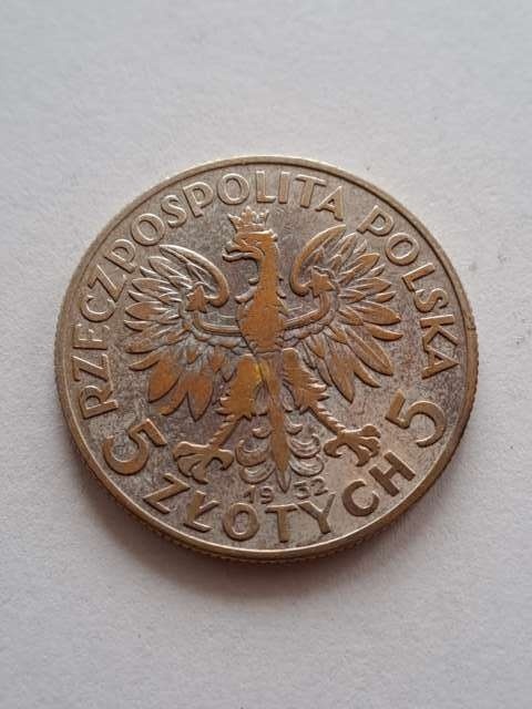 5 zł Głowa Kobiety 1932 r