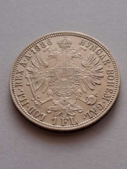 Austria 1 Floren Franciszek Józef I 1886 r