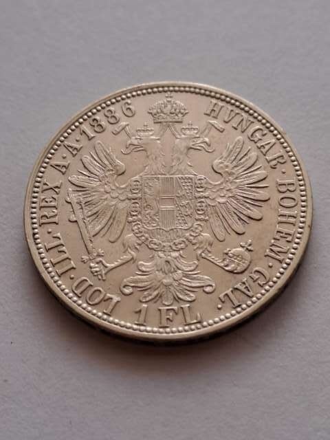 Austria 1 Floren Franciszek Józef I 1886 r