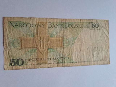 Banknot 50 zł Karol Świerczewski 1986 r seria EW