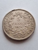 Francja 5 Franków Herkules 1874 r