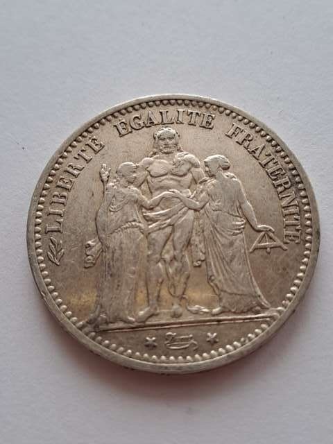 Francja 5 Franków Herkules 1874 r