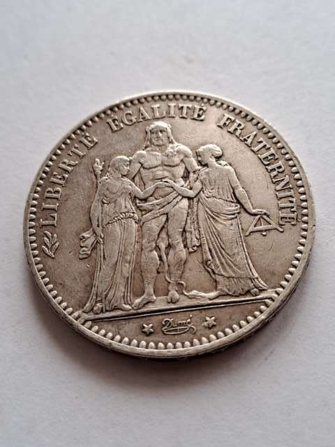 Francja 5 Franków Herkules 1875 r