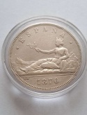 Hiszpania 5 Pesetas Rząd Tymczasowy 1870 r