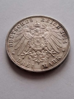 Niemcy 3 Marki Hamburg 1914 r
