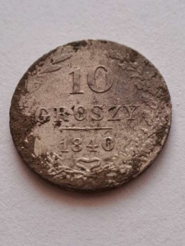 Królestwo Polskie 10 Groszy 1840 r MW