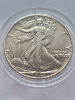USA 1/2 Dollara idąca Wolność 1941 r