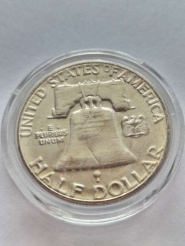 USA 1/2 Dollara B. Franklin 1957 r