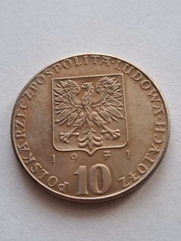 10 zł FAO Chleb dla Świata 1971 r