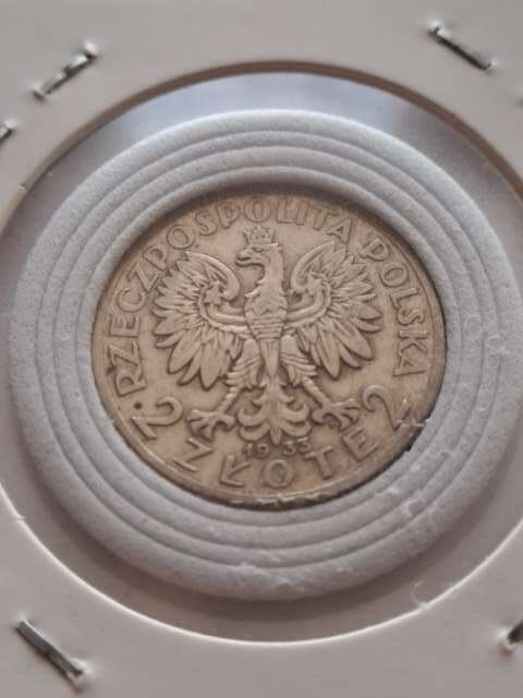 2 zł Głowa Kobiety 1933 r