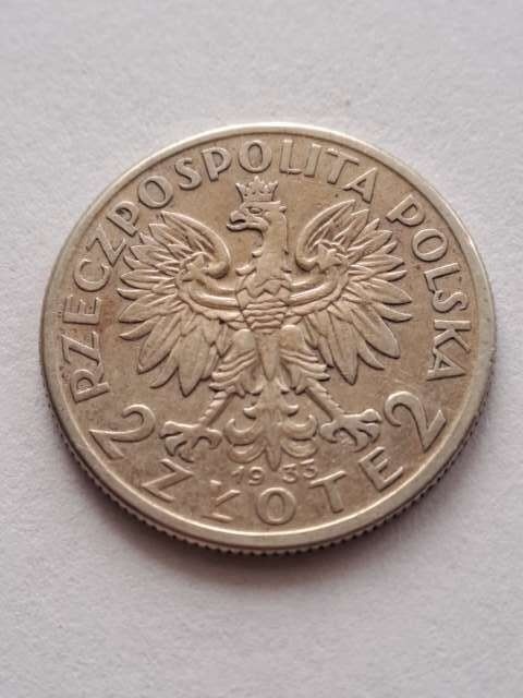 2 zł Głowa Kobiety 1933 r
