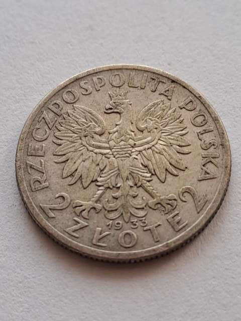 2 zł Głowa Kobiety 1933 r