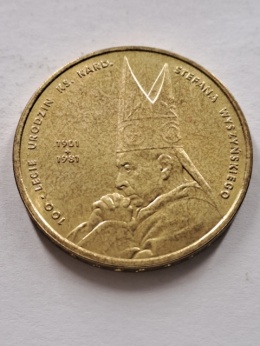2 zł Kardynał Wyszyński 2001 r