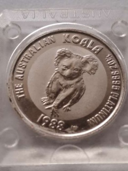 Australia 25 dolarów Koala 1988 r platyna