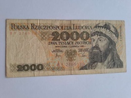Banknot 2000 zł Mieszko l 1982 r seria BY