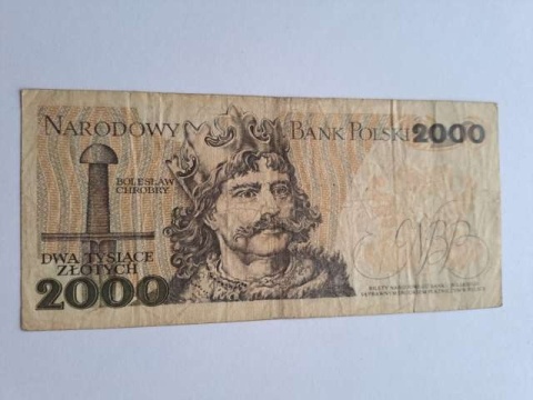 Banknot 2000 zł Mieszko l 1982 r seria BY