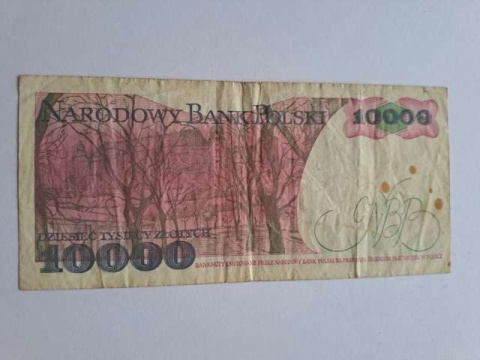 Banknot 10000 zł Stanisław Wyspiański 1988 r CY