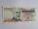 500000 zł Henryk Sienkiewicz 1993 r seria AA