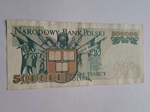 500000 zł Henryk Sienkiewicz 1993 r seria AA