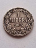 Finlandia 1 Markka Aleksander II 1866 r