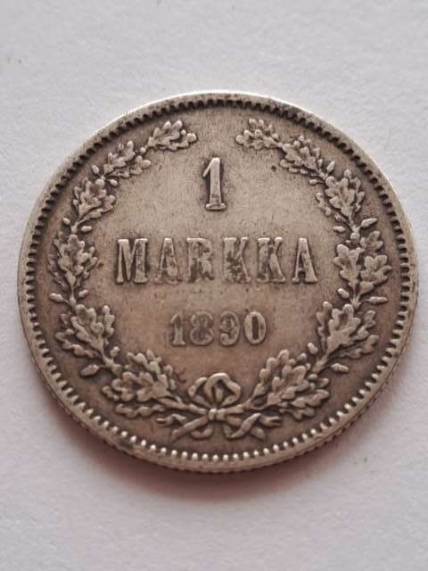 Finlandia 1 Markka Aleksander II 1890 r
