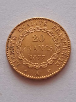 Francja 20 Franków Anioł 1897 r