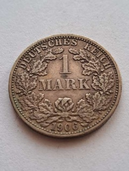 Niemcy 1 Marka Wilhelm II 1906 r F