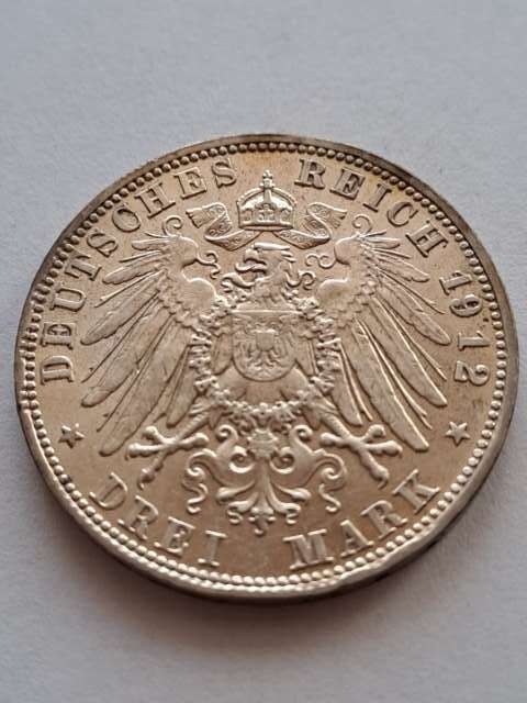 Niemcy 3 Marki Bayern 1912 r