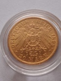 Niemcy 20 Marek Wilhelm II Prusy 1899 r