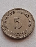 Niemcy 5 Pfenning 1908 r A