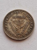 Suid Afrika 3 pensy Elżbieta II 1957 r