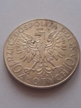 10 zł Głowa Kobiety 1933 r