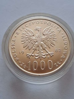 1000 zł Jan Paweł II 1982 r
