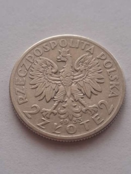2 zł Głowa Kobiety 1933 r