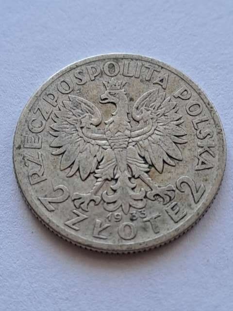 2 zł Głowa Kobiety 1933 r