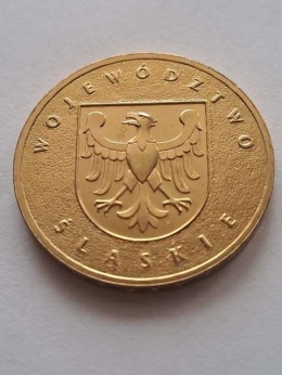 2 zł Województwo Śląskie 2004 r z woreczka
