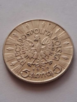 5 zł Józef Piłsudski 1936 r