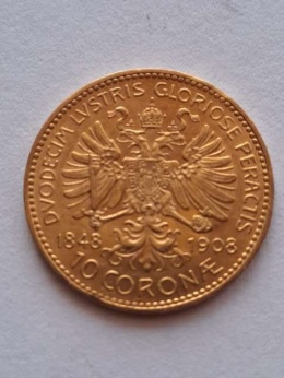 Austria 10 Koron 1848 - 1908 r