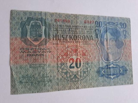 Banknot 20 koron 1913 r