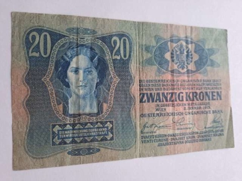 Banknot 20 koron 1913 r