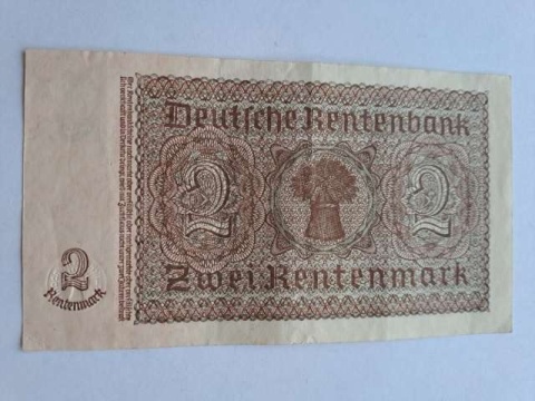 Banknot 2 marki 1923 r seria D