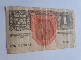 Banknot 1 korona 1916 r seria N