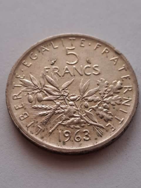 Francja 5 Franków 1963 r