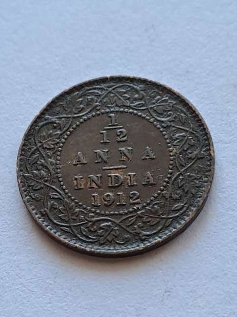 Indie 1/12 Anny Jerzy V 1912 r